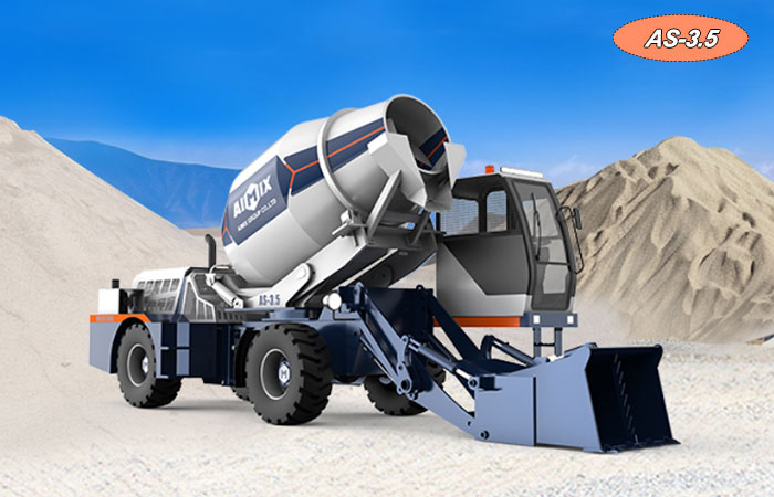 AS-3.5 self loading concrete mixer in USA
