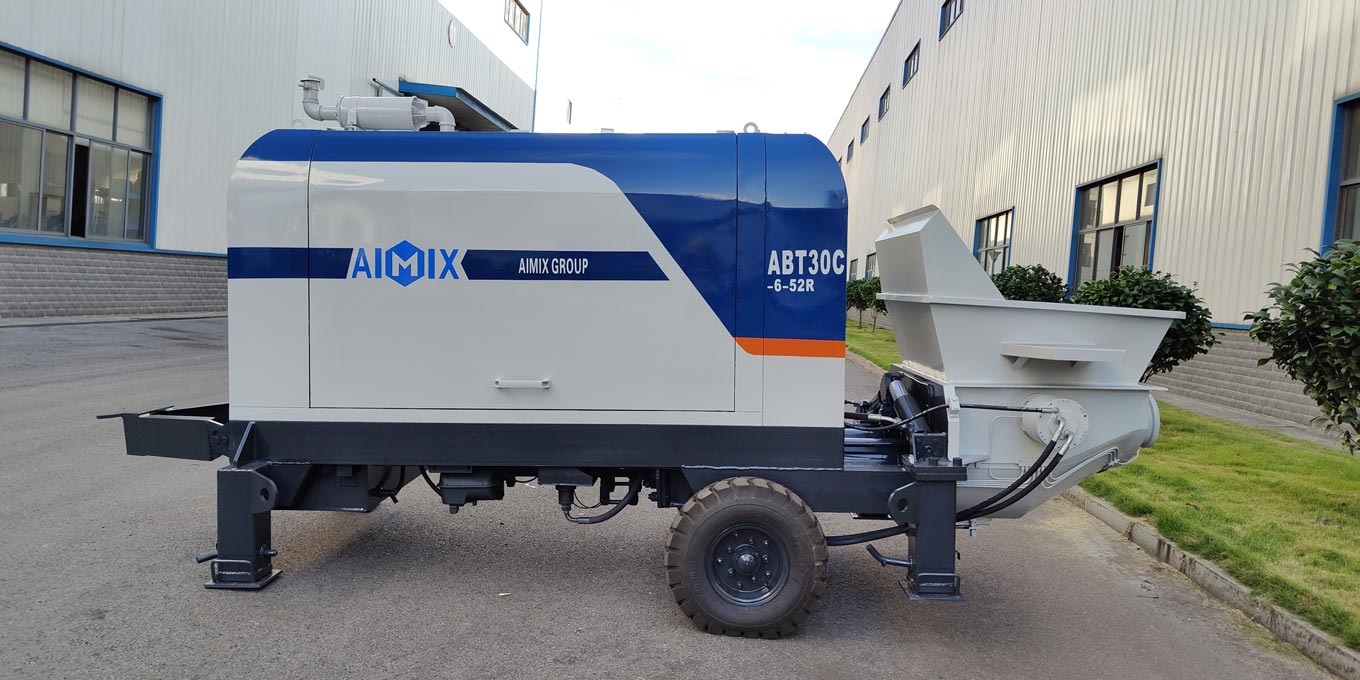 abt30c diesel mini concrete pump in AIMIX factory