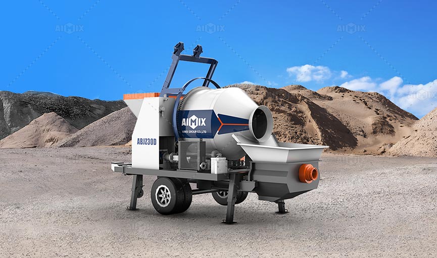 electric concrete mix pump machine price