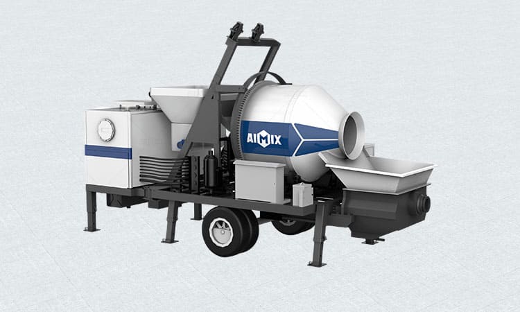ABJZ40C Diesel Concrete Mixer with Pump Machine