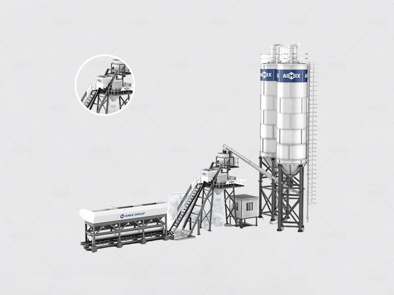 hopper type batching plant