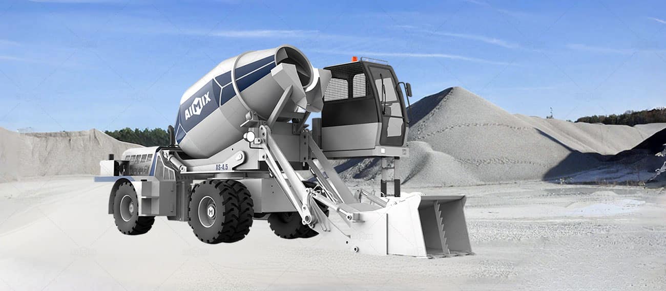 AS-4.5 self loader mixer concrete sale in Saudi Arabia