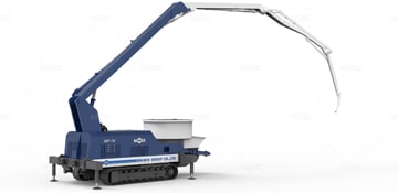 Mobile Crawler Boom Pump with Mixer