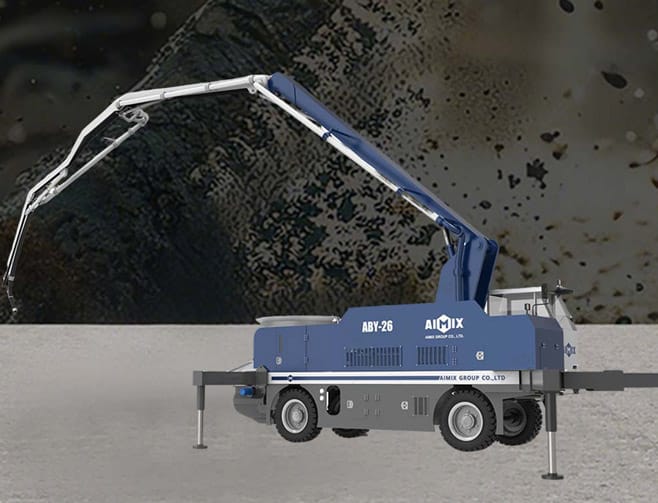 wheeled type boom pump machine for sale in Saudi Arabia