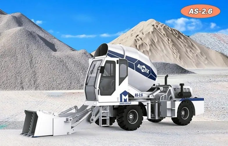 AS-2.6 self loading mixer truck in Guatemala