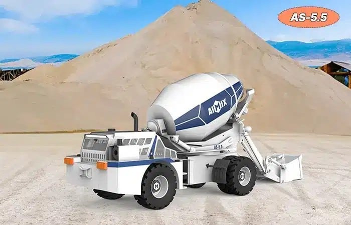 AS-5.5 concrete mixer in Guatemala
