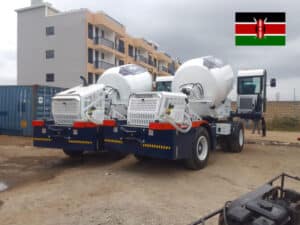 2 units of self loading mixers used for road construction in Kenya