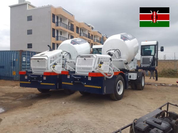 2 units of self loading mixers used for road construction in Kenya