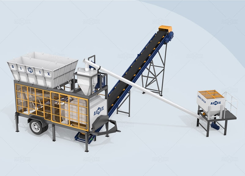 AJSY compact type concrete plant cost