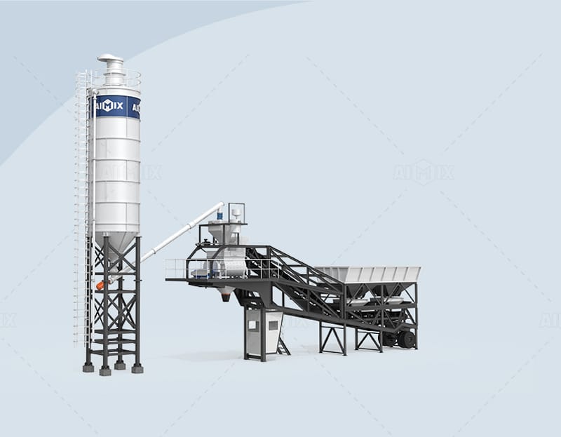 AJY concrete plant mobile type cost
