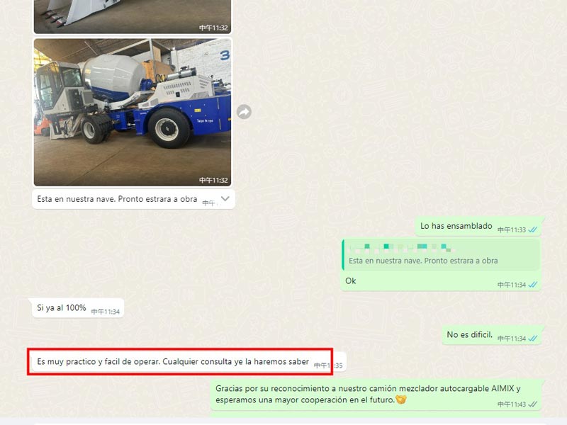 Peru Customer Testimonials on Mixer