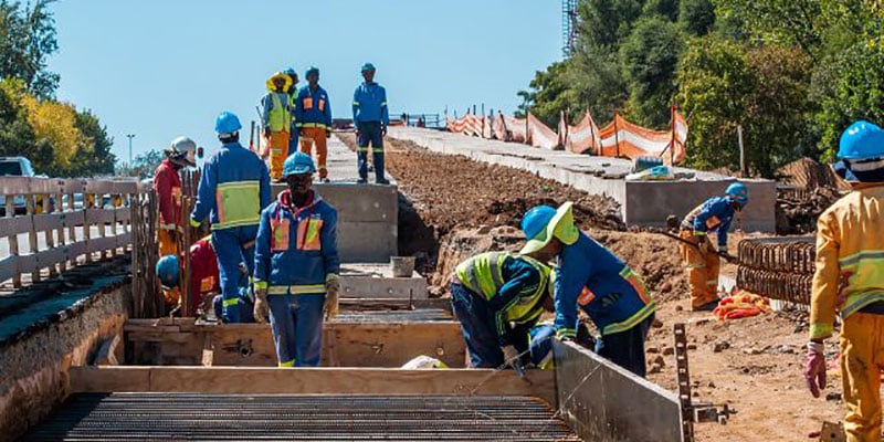 Construction work in South Africa