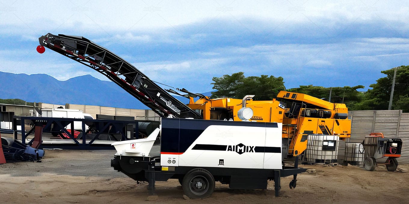 Guatemala client purchasing AIMIX trailer concrete pump