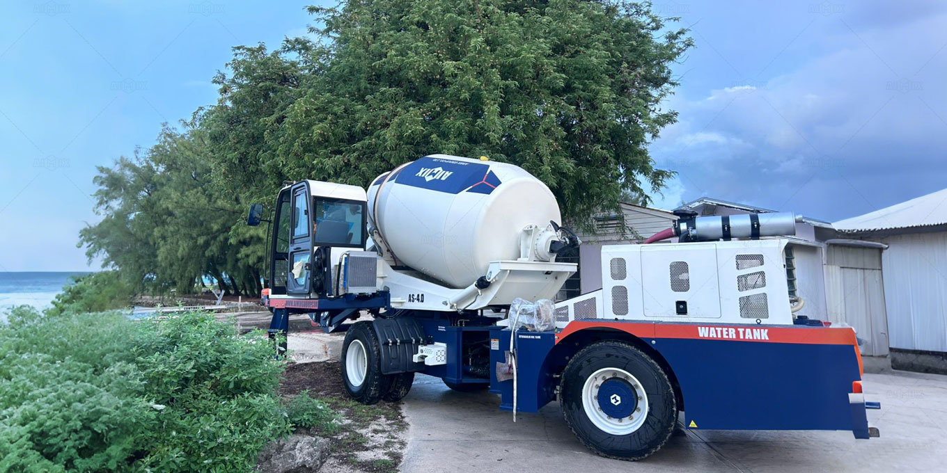 Operation of Self Loading Concrete Mixer in South Africa