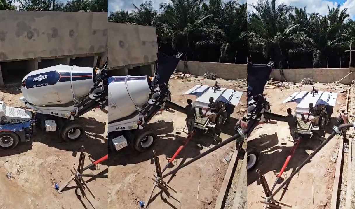 ABT40C stationary pump for building construction in The Dominican Republic