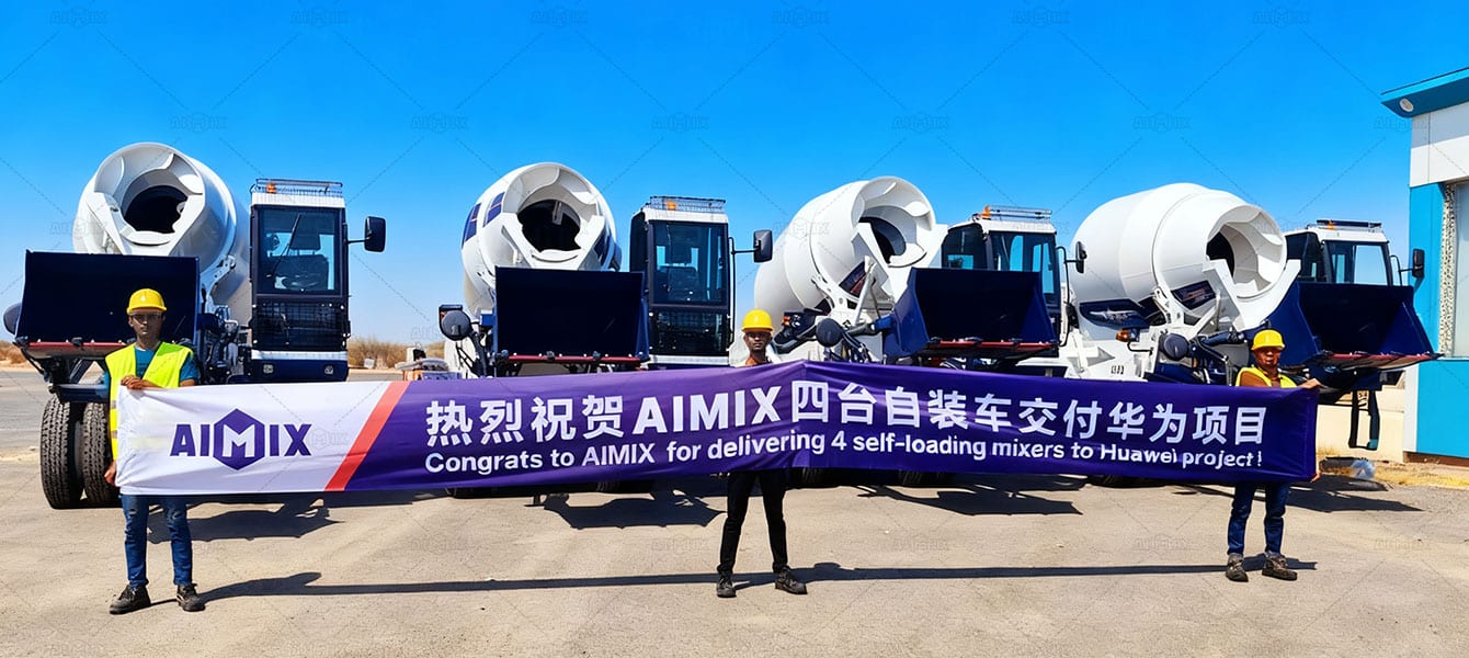 self loading type concrete mixers in Turkey