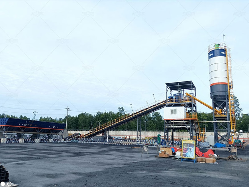 stationary type concrete plant for choice
