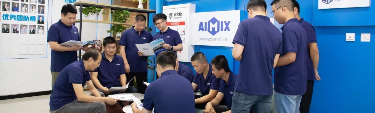 AIMIX technical service team for self loading mixer