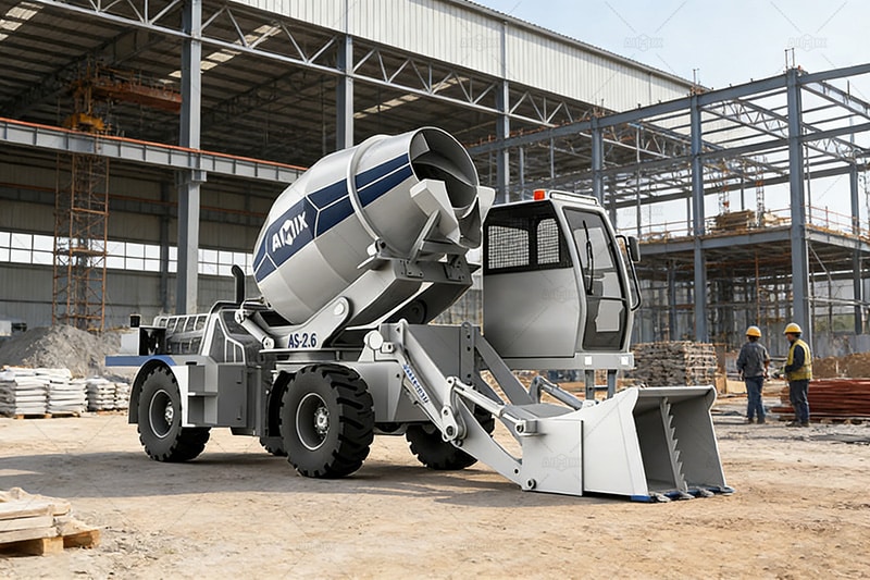 AS 2.6 Self Loading Concrete Mixer Truck in UK