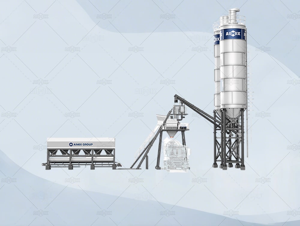 Hopper Feed Type RMC Plant