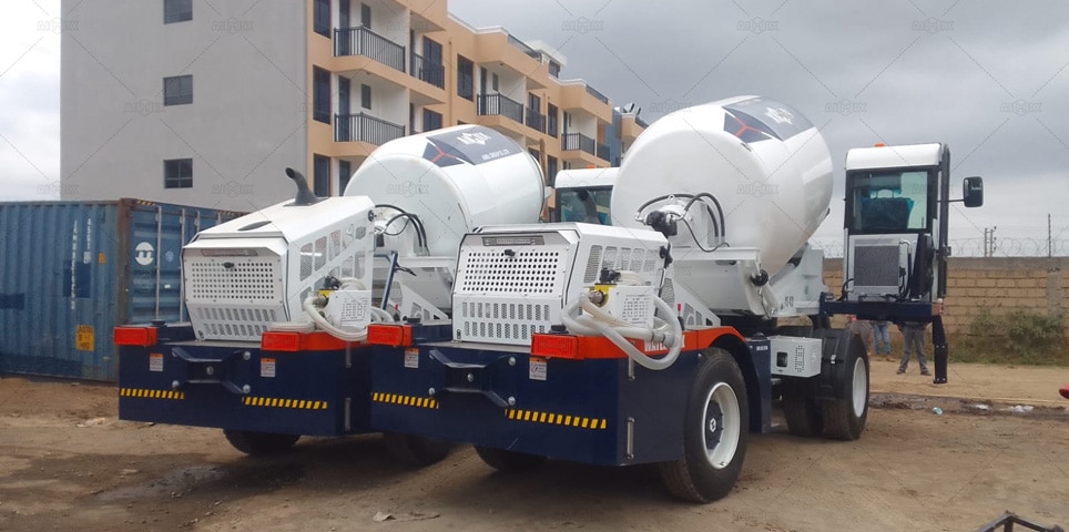 delivering self loading mixers to UK clients