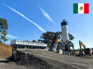 A Mexican Client Buy AIMIX AJ50 Concrete Plant for Efficiency and Expansion