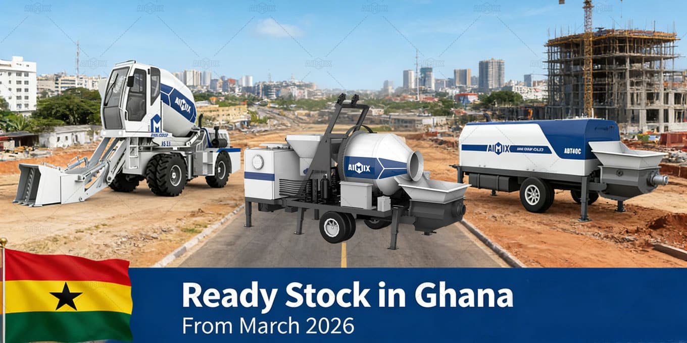 AIMIX Concrete Mixer Will Be Ready Stock in Ghana in 2026