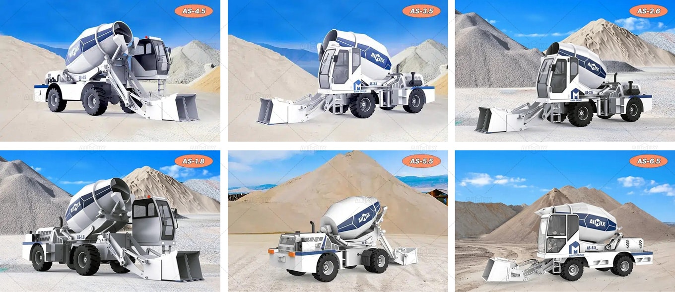 All self concrete mixer models in Australia