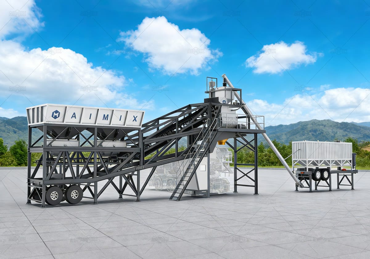 Mobile Automatic Concrete Plant