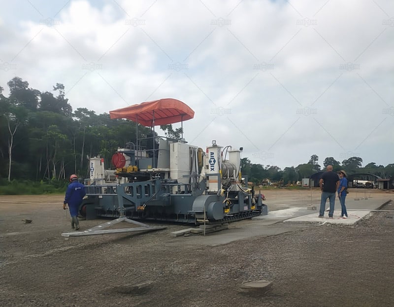 CP6000 Concrete Road Paver Operation in Equatorial Guinea