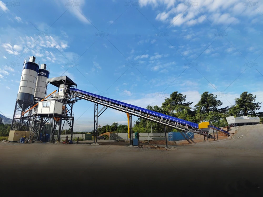 AJ120 Concrete Batching Plant in Kuching Malaysia