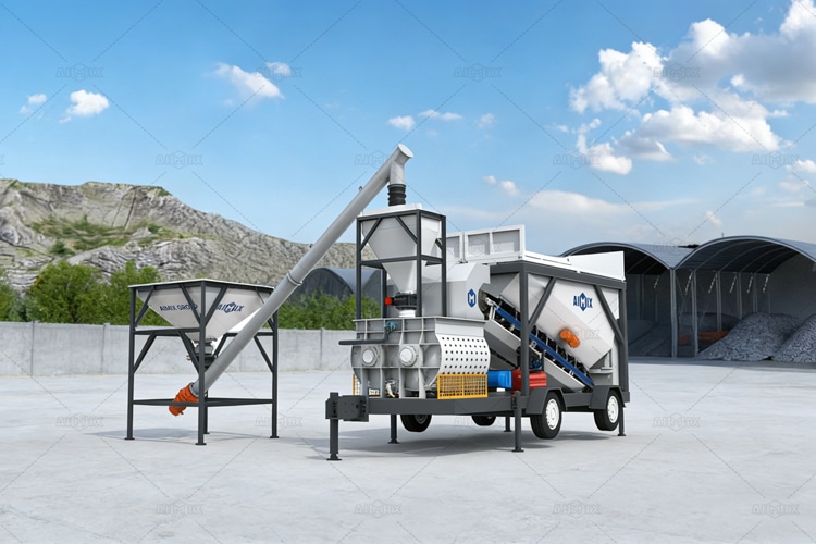 AJSY Series Mobile Concrete Plant for Sale in AIMIX