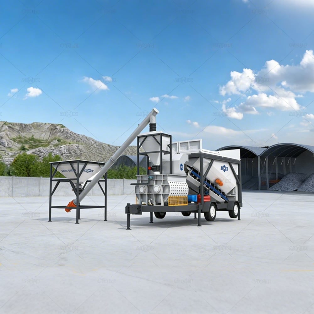 AJSY series mobile plant concrete in malaysia