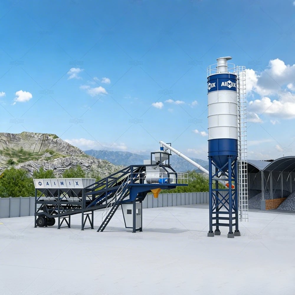 AJY series mobile batching plant for sale in malaysia