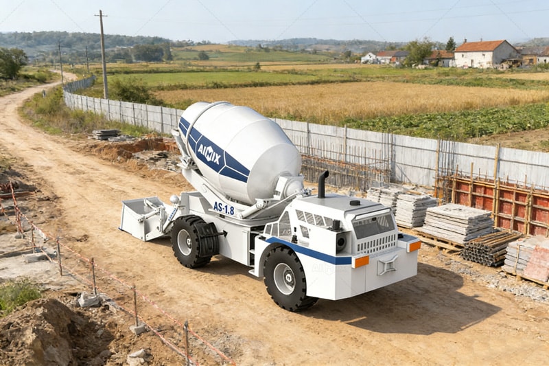 AS-1.8 concrete mixer in Tanzania