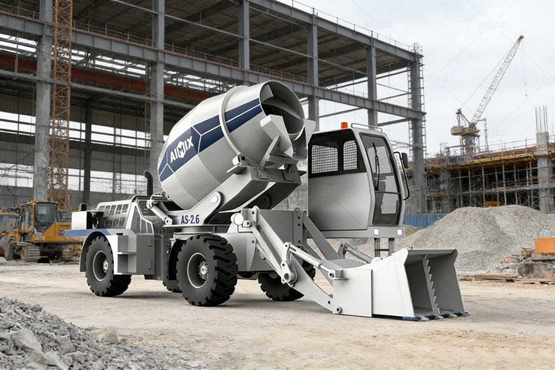 AS-2.6 self concrete mixer in Tanzania