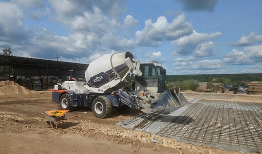AS-3.5 Self Loader Mixer for Foundation Work in Peru