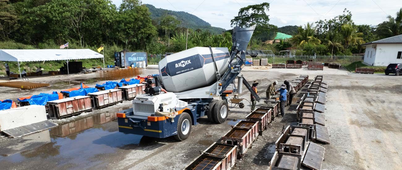 Aimix Hot-sale Self Loading Concrete Mixer for Sale in Nigeria