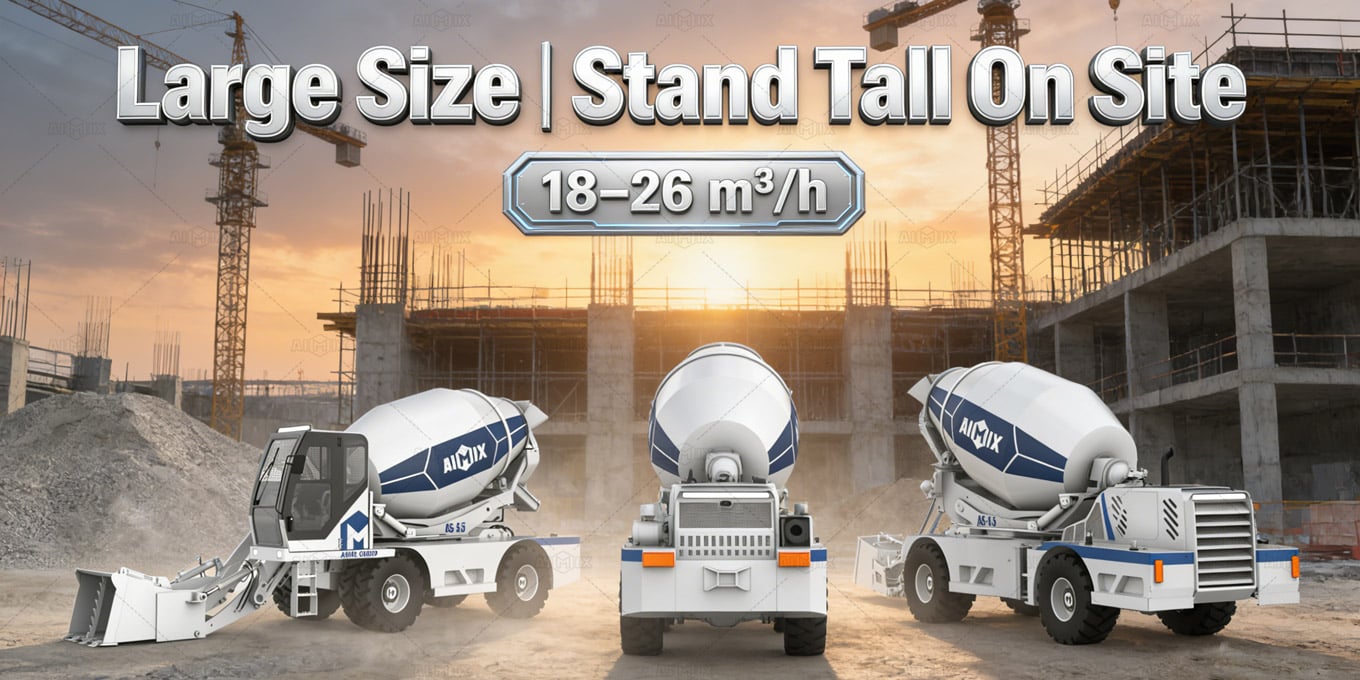 Large Size Concrete Mixer Machine - Large Appearance and Large Capacity