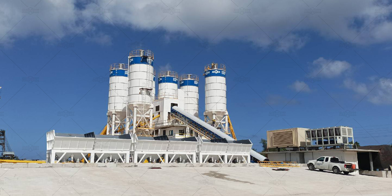 AJ180 batching plant operation in Guam