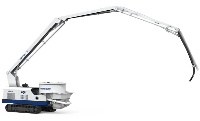 Crawler Type Boom Concrete Pump Mixer in AIMIX