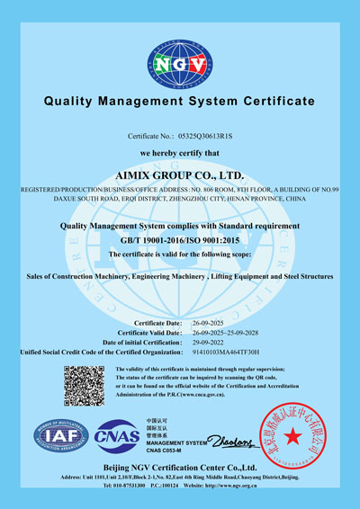ISO certification