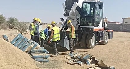 On-site concrete production for huawei projects