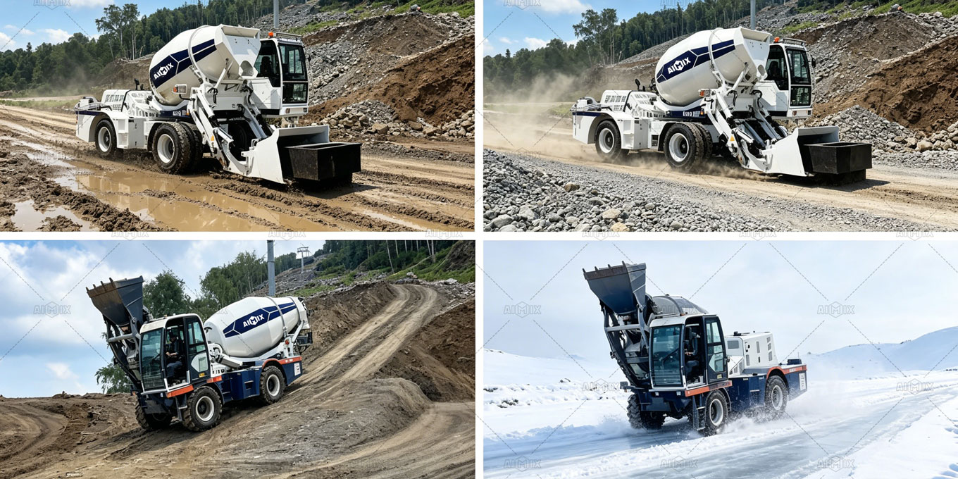 Your All-Climate and All-Terrain Concrete Partner - self loaded mixer