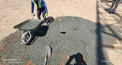 concrete production for huawei project in Middle East