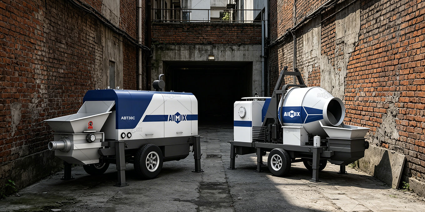 mini concrete pump machine in AIMIX Group