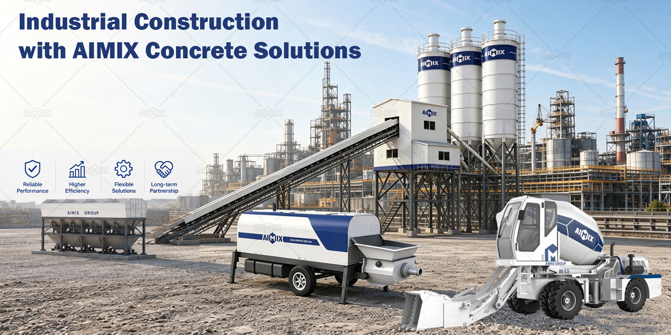Industrial construction projects needs aimix concrete solutions