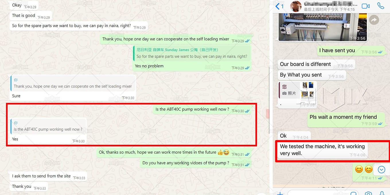 Nigeria Customer Testimonials – WhatsApp Chats