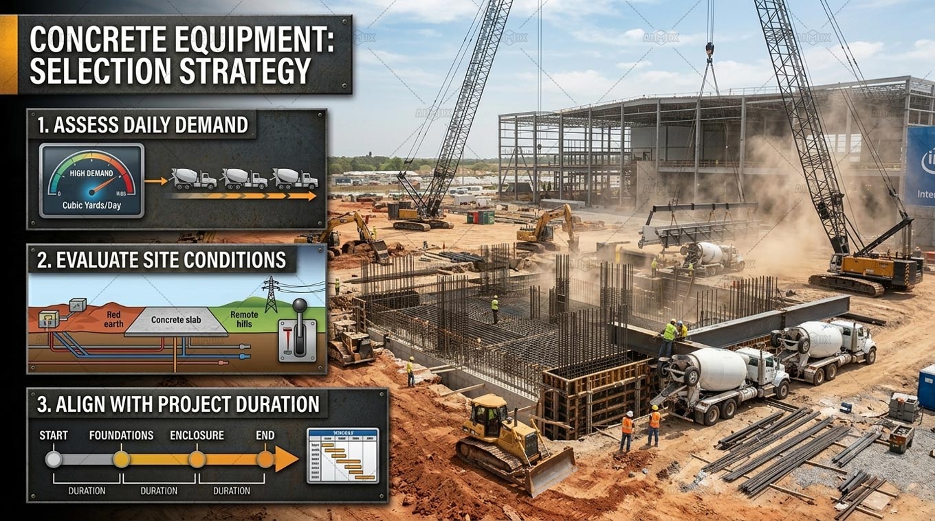 Select the Right Concrete Equipment for Your Industrial Project