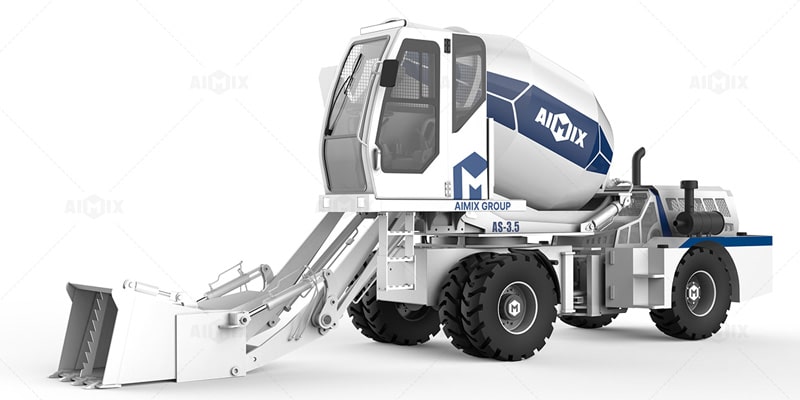 AS-3.5 self concrete mixer in Paraguay